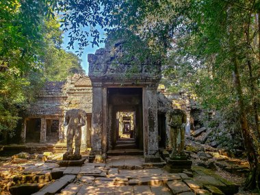 Siem Reap, Kamboçya, 30 Aralık 2019 Angkor Wat Tapınağı Turizmi