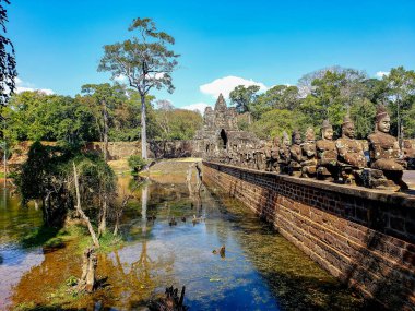 Siem Reap, Kamboçya, 30 Aralık 2019 Angkor Wat Tapınağı Turizmi