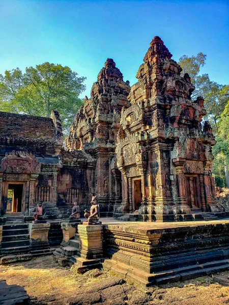 Siem Reap Kambodzsa 2019 December Angkor Wat Templom Látogatás — Stock Fotó