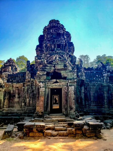 Siem Reap Kambodja December 2019 Angkor Wat Tempel Turism Besök — Stockfoto