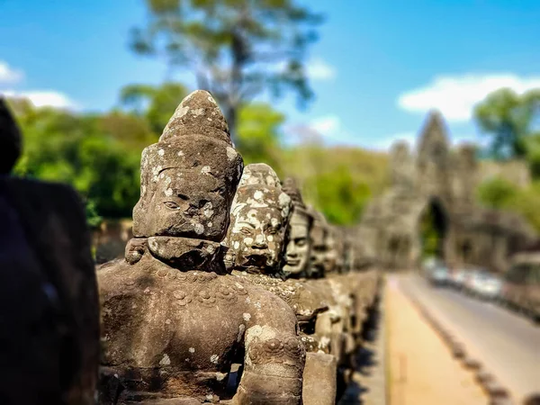 Siem Reap Cambodia December 2019 Angkor Wat Temple Tourism Visit — Stock Photo, Image