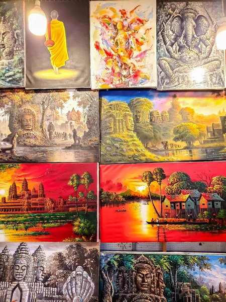 Siem Reap Cambodge Décembre 2019 Visite Touristique Temple Angkor Wat — Photo