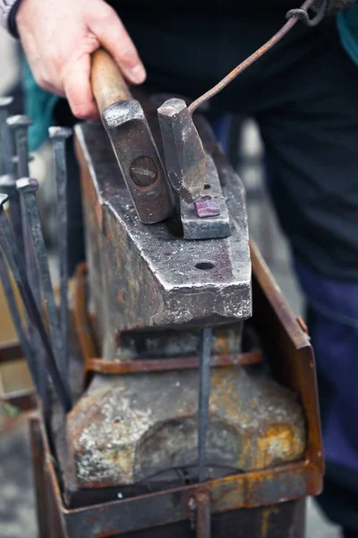 Blacksmith Working Hammer — Stock Photo, Image