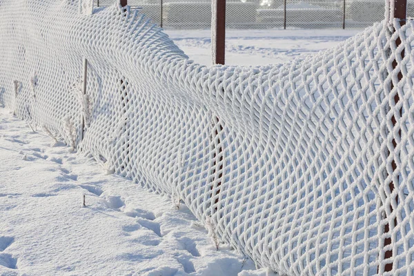 Rejilla Nieve Escarcha —  Fotos de Stock