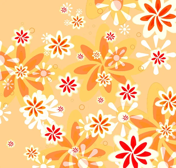 Υδατογραφία Αδιάλειπτη Μοτίβο Λουλούδια Και Φύλλα Κλασσικό Μοτίβο Λουλουδιών Λουλούδι — Φωτογραφία Αρχείου