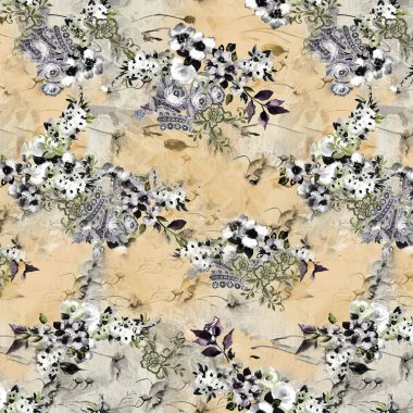 Kusursuz çiçek desenli tasarım ..