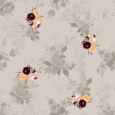 Kusursuz çiçek desenli tasarım ..