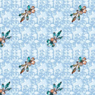 Kusursuz çiçek desenli tasarım ..