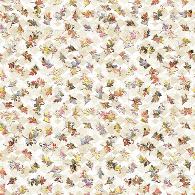 Yapraklı kusursuz desen..