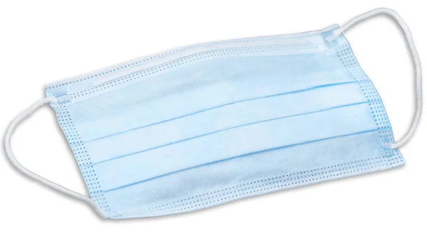 Mavi tıbbi amaçlı cerrahi maske, korona virüsüne karşı korunmak için PPE kişisel koruyucu ekipman grip, hava damlacıkları ve parçacık kirliliği. Sağlık ve hasta güvenliği vektörü.