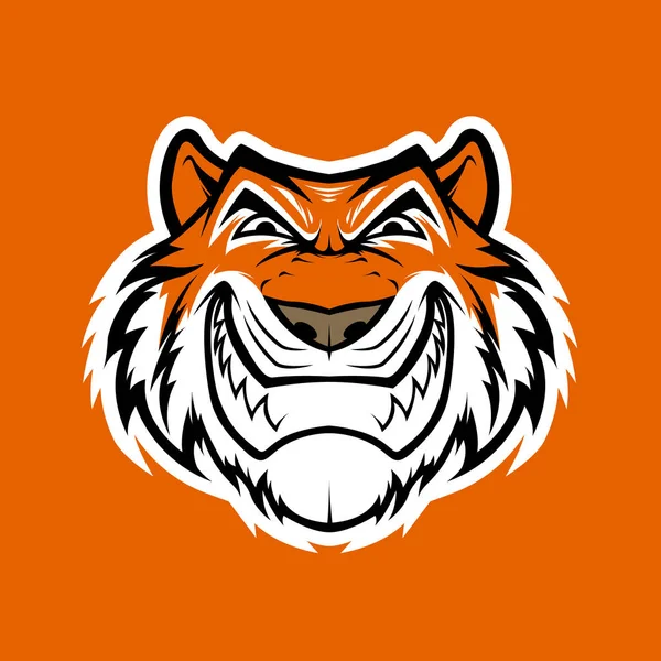 Tiger Mascot Sport Logo Tiger Head — Stock Vector