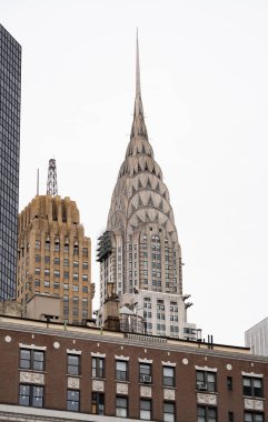 New York City, New York / ABD - 28 Mart 2020: New York Chrysler binası