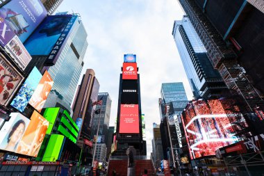 - Manhattan. New York / ABD - 26 Mart 2020: Covid-19 salgını sırasında New York 'un boş sokakları 42.