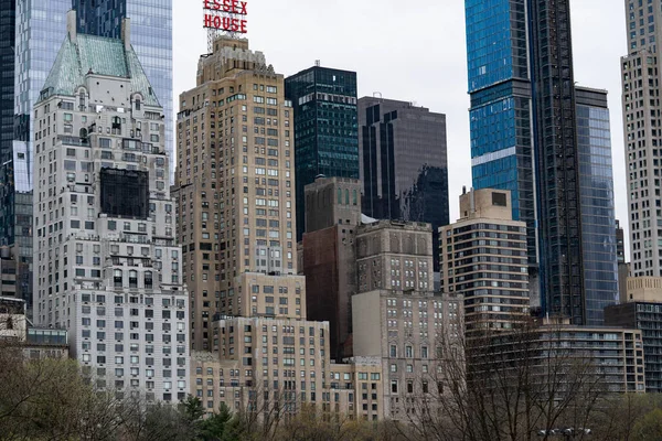 Grattacieli Alti Edifici Manhattan — Foto Stock
