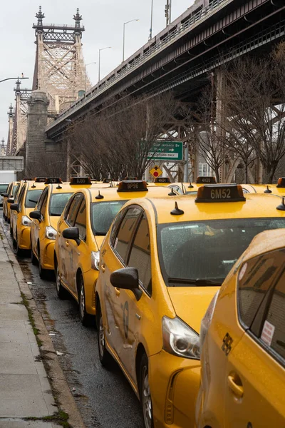 Nueva York Nueva York Estados Unidos Abril 2020 Muchos Coches —  Fotos de Stock