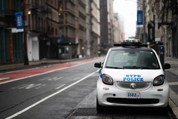 Nova York Nova York Eua Março 2020 Carros Polícia Nova — Fotografia de Stock