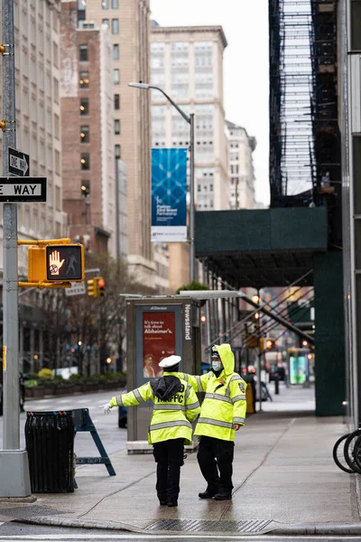 New York Streets Details Manhattan Street View High Rise Buildings — Stock Photo, Image