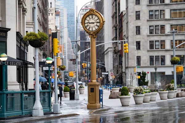 Nova Iorque Nova Iorque Eua Abril 2020 Times Square Vazio — Fotografia de Stock
