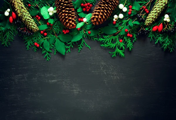 Kerstmis of Nieuwjaar vakantie achtergrond — Stockfoto