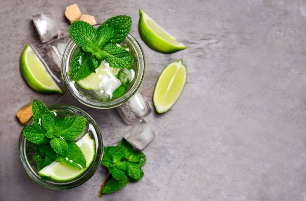 Mojito en un vaso, vista superior —  Fotos de Stock