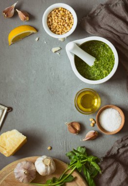 Pesto maddeler arka plan