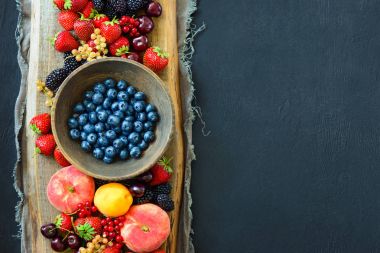 Yaz meyveleri arka plan hasat