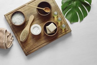 Spa arka plan ile bir metin için bir yer