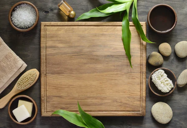 Spa flat lay arrangement with a space for a text — Stock Photo, Image