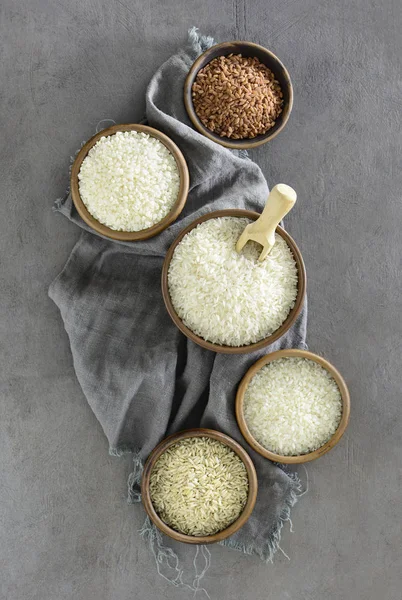 Vários tipos de arroz — Fotografia de Stock