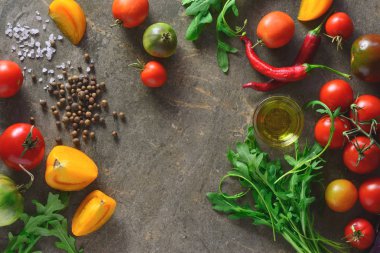 Salata malzemeleri arka plan