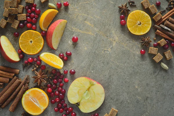 Mulled wine recipe concept — Stock Photo, Image