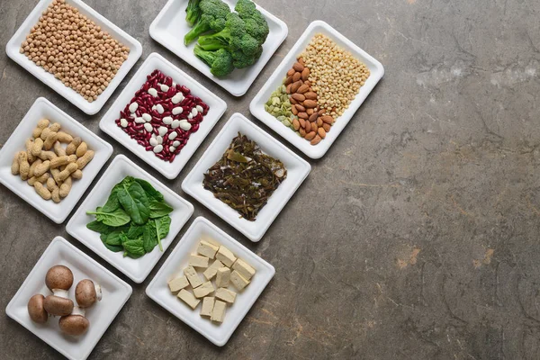 Set of various vegan protein sources — Stock Photo, Image