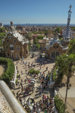 Barcelona'da modern ve tarihi mimarisi