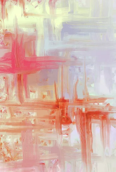 Vertikales Banner Mit Chaotischen Pinselstrichen Digitale Abstrakte Malerei Schöne Zufällige — Stockfoto