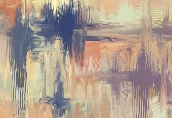 Lila Kék Narancssárga Színű Digitális Absztrakt Festmény Gyönyörű Véletlenszerű Színek — Stock Fotó