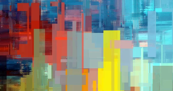 Pintura Abstrata Digital Belas Cores Aleatórias Fundo Arte Mídia Mista — Fotografia de Stock