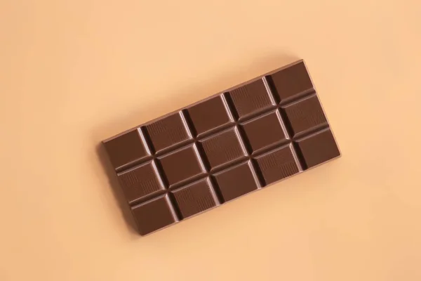 Barre Chocolatée Vue Dessus — Photo