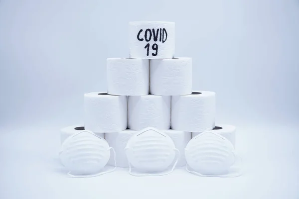 Concept Van Gebrek Aan Toiletpapier Winkels Als Gevolg Van Coronavirus — Stockfoto