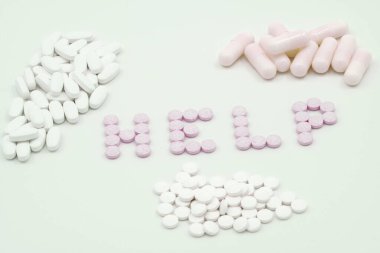 Çok farklı tıp uyuşturucu, hap, tablet, kapsül