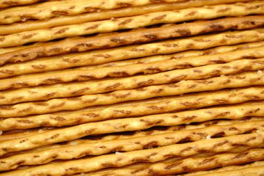 Simit yakın plan çekimde yapışır.