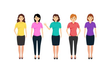 Genç Kadın İnsan Karakterleri