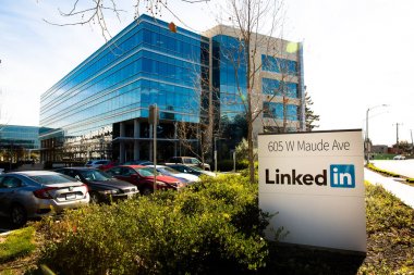 Sannyvale, Ca, Amerika Birleşik Devletleri - 1 Şubat 2018: bir LinkedIn Corporation ofis binası.