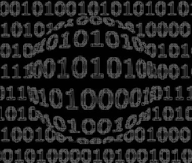 soyut gelecek şablonu, kodlu arkaplan