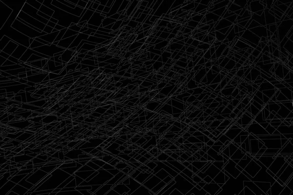 抽象的な黒の幾何学的デザイン — ストック写真