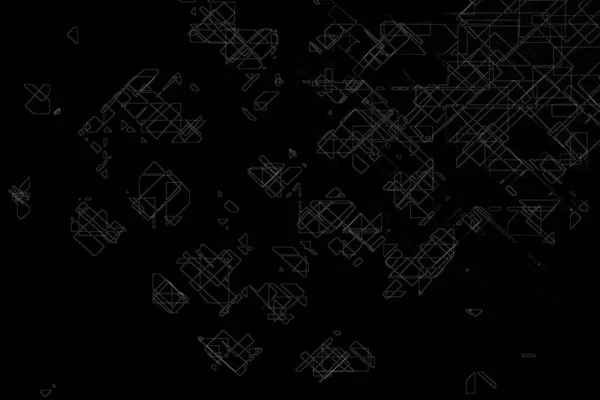 抽象的黑色几何设计 — 图库照片