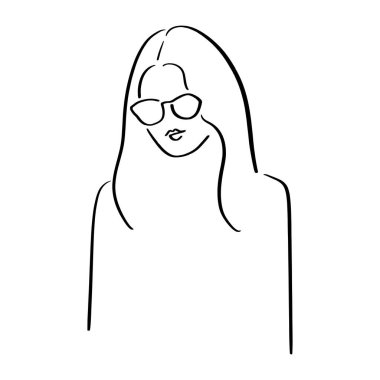 El yapımı kadın, kız. vektör illüstrasyonu 