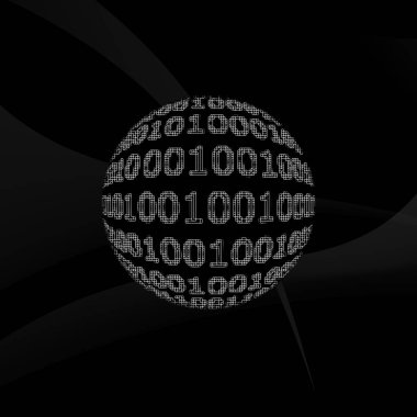 soyut gelecek şablonu, kodlu arkaplan