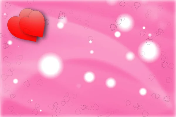 Happy Valentine Day Card Hearts Template — стоковое фото