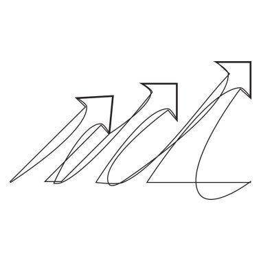 Oklar beyaz vektöre işaret ediyor