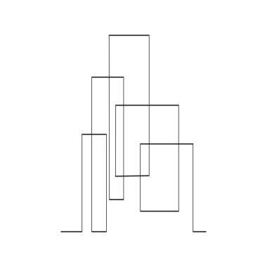 Soyut geometrik arkaplan. Mimarlık. Vektör  